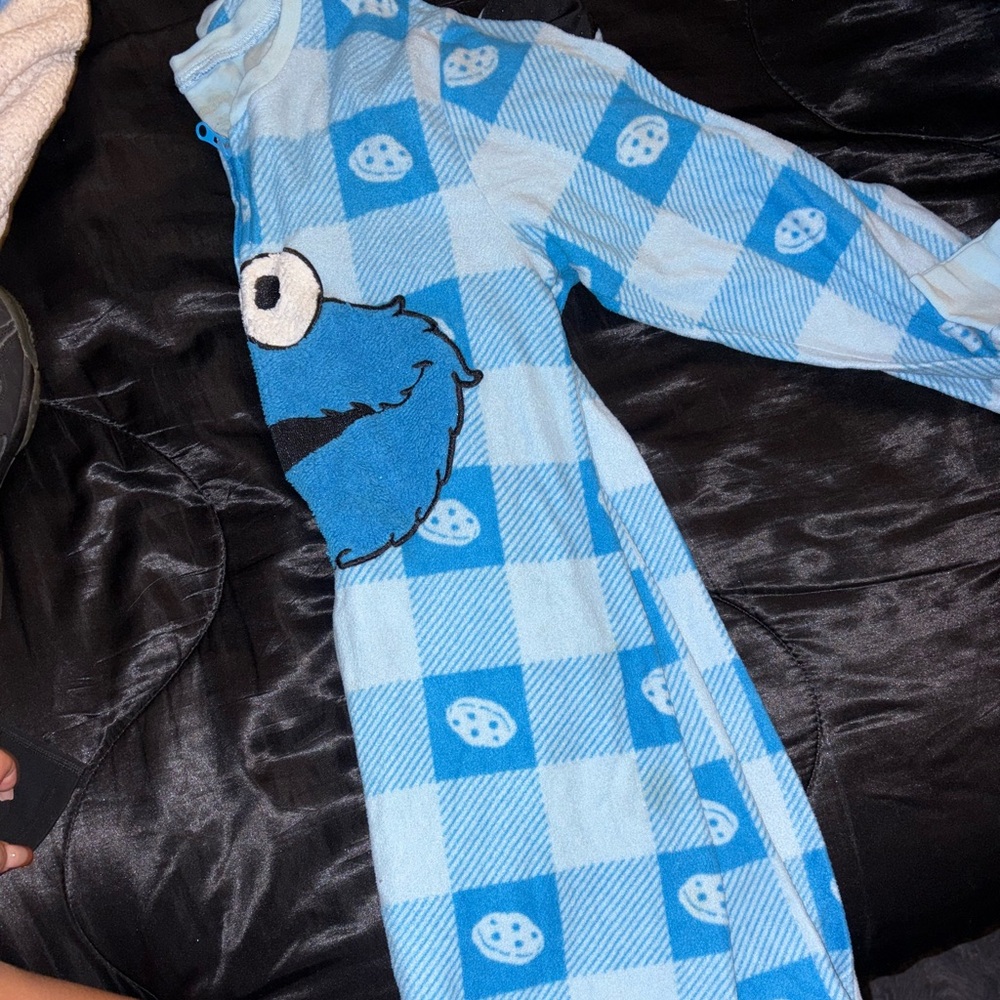 Blue Cookie Monster Onesie